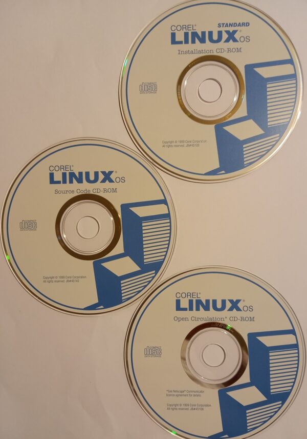 corel linux os disks