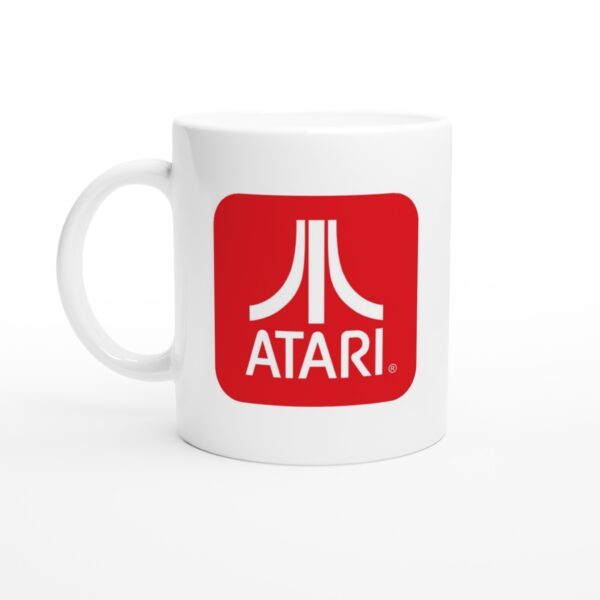 ATARI White Logo White Ceramic Mug