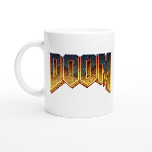 Doom Game White Ceramic Mug